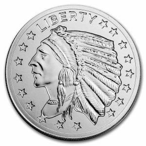 1 oz Silver Round - Incuse Indian